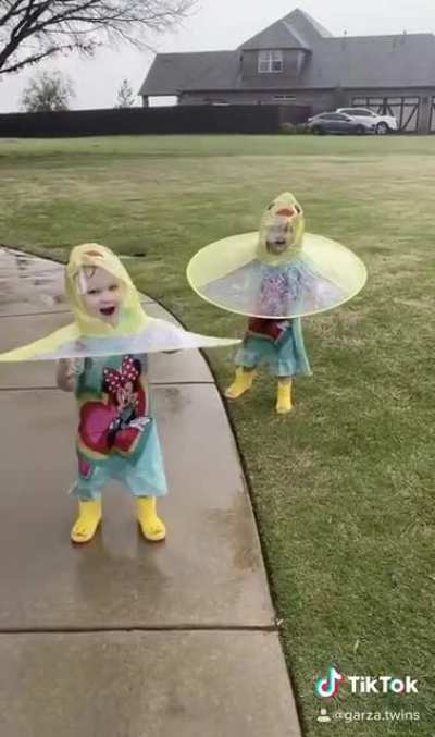 Duck umbrellas!