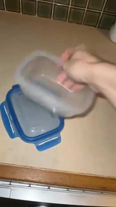 The only way to put away tupperware