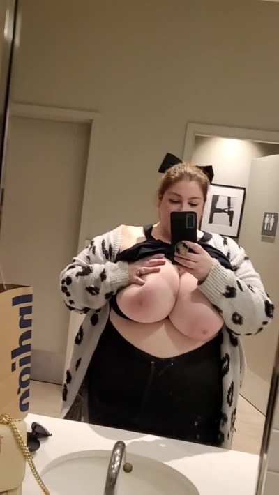 one day I'll stop pulling my tits out in public, but today is not that day 😏