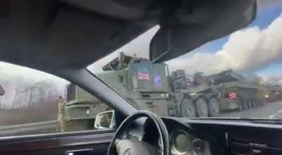 (OC) NATO troops, artillery, and tanks getting ready in Poland and building up troops at the Ukrainian-Polish borders.