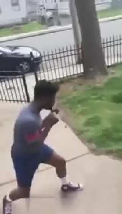 Gay dude whooped his ass
