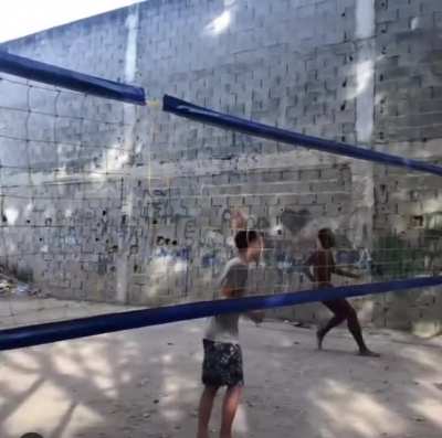 Amazing footvolley skills