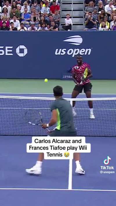 Just some tennis players putting on a show at the US Open. 