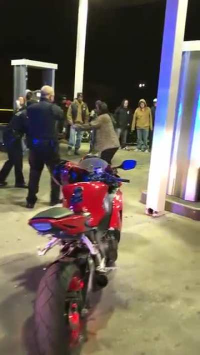Police chase ends.