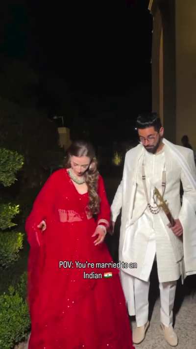 Indian man and his German wife. IMWF 🇮🇳🇩🇪