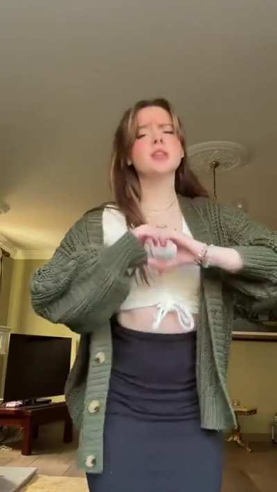 Showing off in a tight top