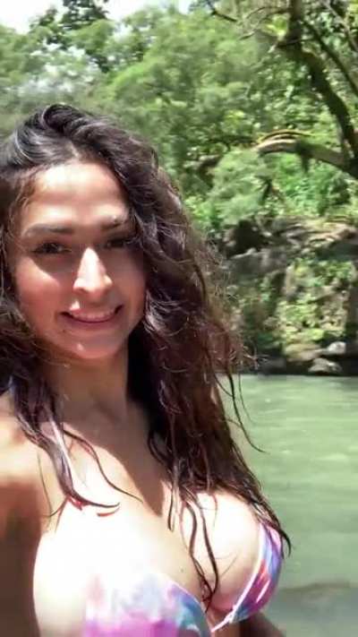 Once my dad sends the video of me jumping (aka plopping 😂) in to the water I’ll post it ... assuming I don’t look too ridiculous!