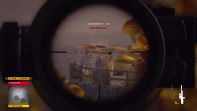 Not the usual reaction to getting shot at