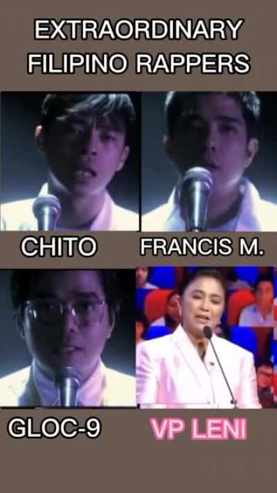 Mag-ingat-ingat ka nga't baka masindak Sapagkat nandito na si Leni, Chito, Kiko at si Gloc