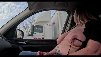 It's her birthday so here's some tittie flashing!