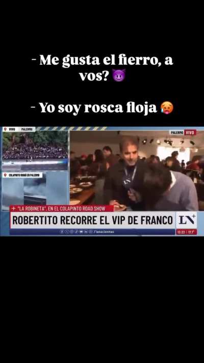 Ta raro el evento de Colapinto