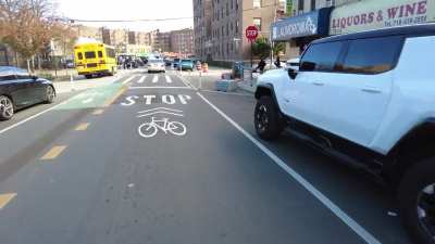 Woodside Avenue: So many people asked if I could show the "round ring dings" in action and all the other traffic calming in effect, I picked up a loop of the street when I biked to get a salad!