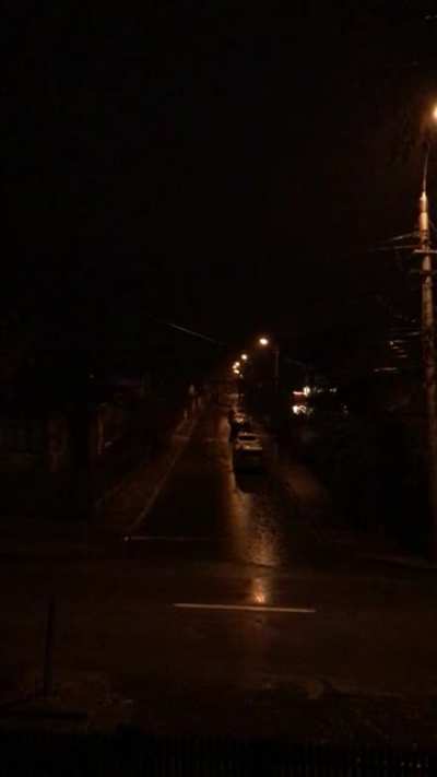 Rainy night in Romania