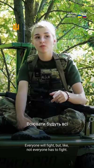 Luksa, a Ukrainian combat medic tells her story about why she is serving in the Armed Forces of Ukraine