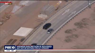 Phoenix Police deploy "the grappler" to end a high speed chase after a hit and run (murder) driver. [2022-04-29]