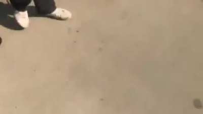 My roommate filming the protest in Jacksonville Florida. He literally did nothing wrong and got arrested. 1000 dollars later he&rsquo;s home now...