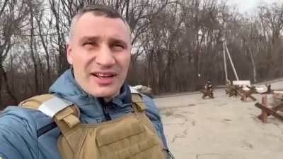 Mayor of Kyiv, Vitali Klitschko: &ldquo;The city is fortified against a Russian attack. Ukrainian army, territorial defence, police, other powers are ready and we will protect the capital&rdquo;