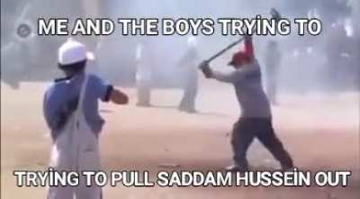 Looks like Saddam Hussein set a trap for us
