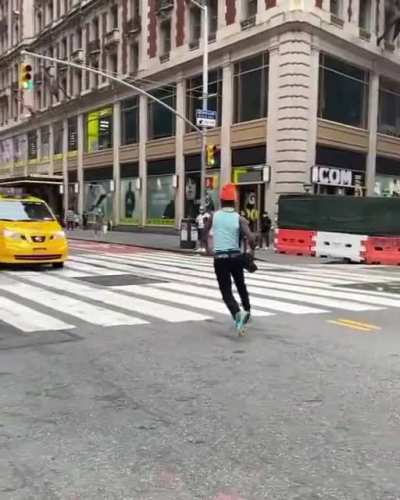 Dancing in the road