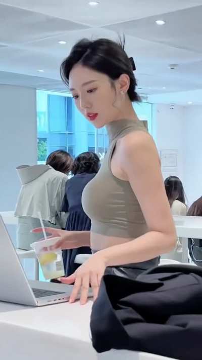 Tight top and skirt