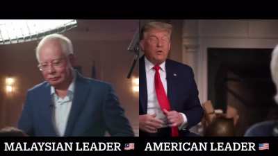 I noticed a similarity between Trump&rsquo;s interview today and Najib&rsquo;s from 2018 so I made a comparison video