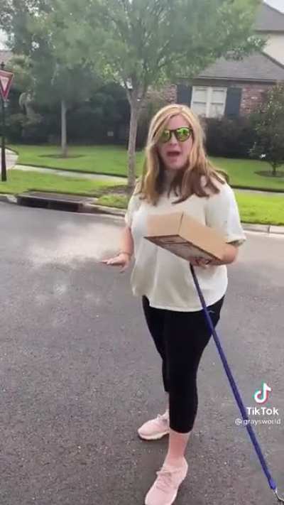 Karen comes roaring back to life after man murders her for stealing his mail