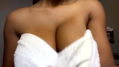 Rip this towel off of me 