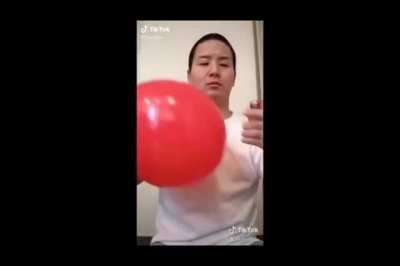 Local Japanese man nearly blows himself up with a balloon and a lighter