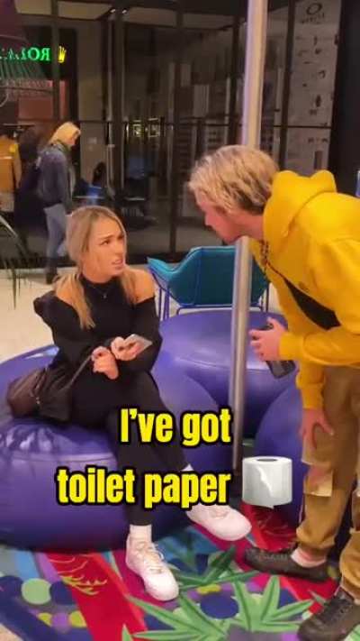 Her reaction says it all