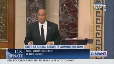 Senator Booker: 