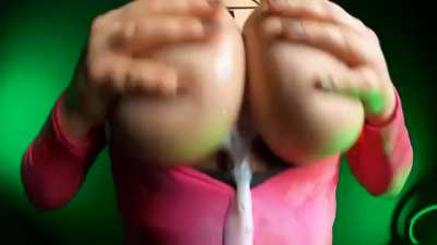 Some rainbow tittyfucking session