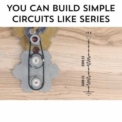 As a kid, I wanted to understand electronics so bad, but it's incredibly abstract - the math was over my head. So for the last three years I attempted to make a physical equivalent that would let people see and feel circuits. Air and water did not work, b