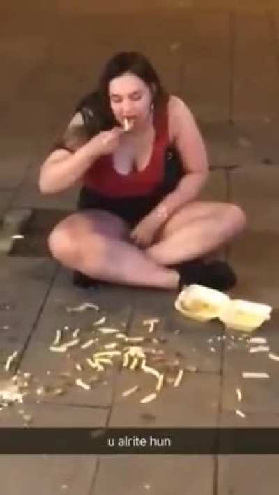 HMC while I eat some fries with my friend