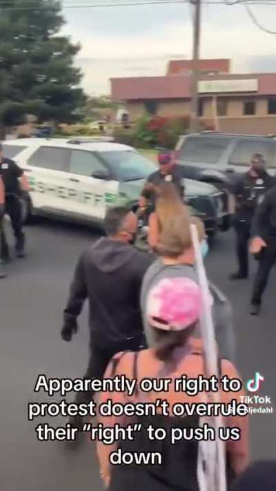 Spokane police can't seem to behave. Even after a scathing Department of Justice investigation into past abuses (sexual blackmail, tasering a pastor), they continue to double down, shoving a older black woman to the ground during a peaceful protest