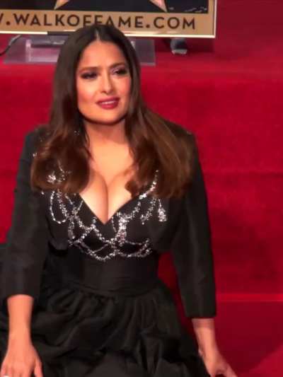Salma Hayek gets her star on the Walk of Fame