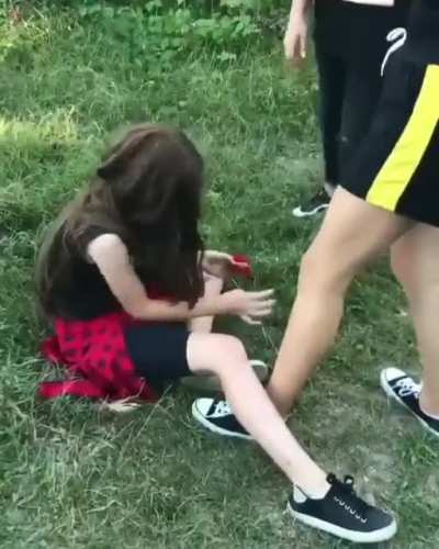 Girl being bullied in Romania