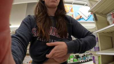 Showing off my H cups at Target. Hope you don't mind!