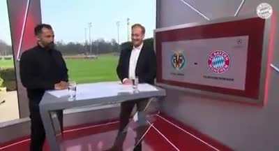 Bayern TV after drawing Villarreal, with sporting director Hasan Salihamidzic chuckling along: &ldquo;Let&rsquo;s put it this way: it&rsquo;s a very manageable draw.&rdquo; *chuckles*