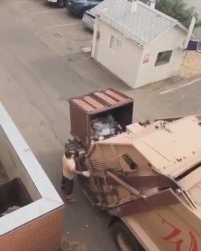 The trash and the panda