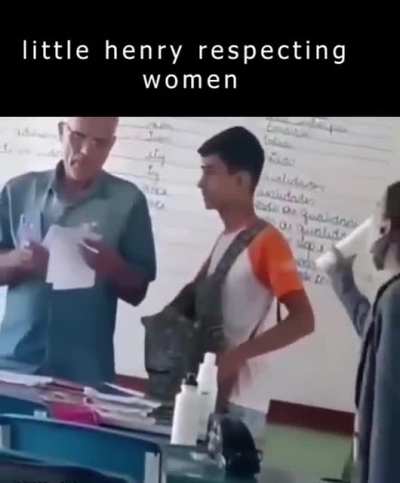 Proud father face
