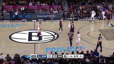 [Highlight] TJ Warren throws a halfcourt lob to Simmons, KD gets a tech for celebrating
