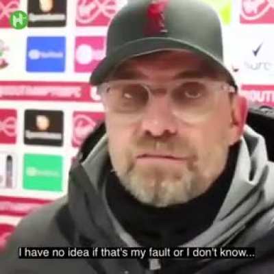Klopp:"Man Utd had more penalties in 2 years than me in 5 and a half years. I have no idea if that's my fault or I don't know how that can happen..."