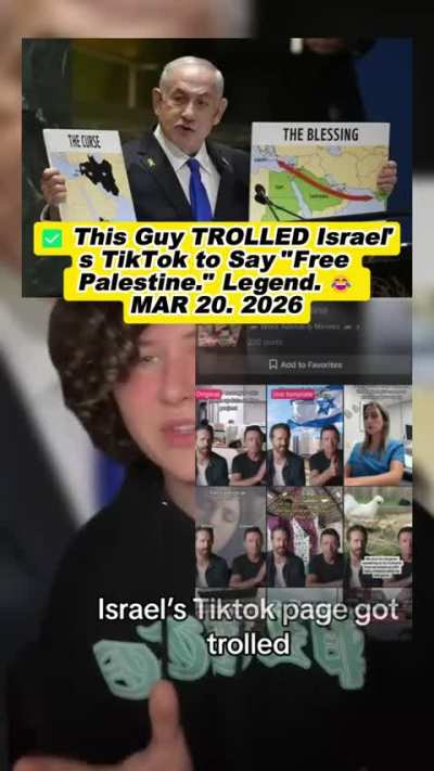A dude made Israel say free Palestine