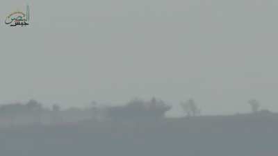 Jaysh al-Nasr BGM-71 TOW team hits an SAA BMP-1, causing an eventual cook-off - Rabda - 2017