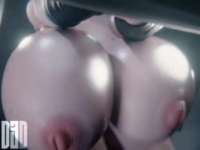 Mei deepthroated hard by Futa Zarya in the gym (D3D) [Overwatch]