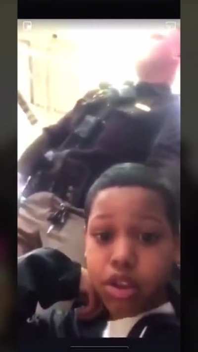 Cops accuse kid of shoplifting, he has words for them