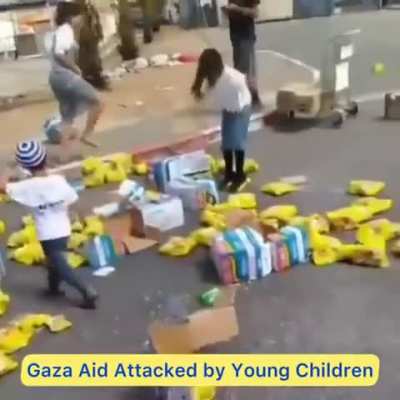 To try to feed the starving Palestinians