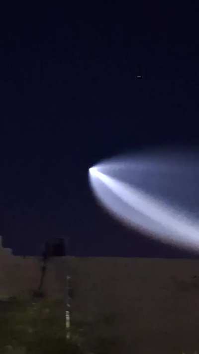 Cohete de spacex que atraves&oacute; el norte del pa&iacute;s