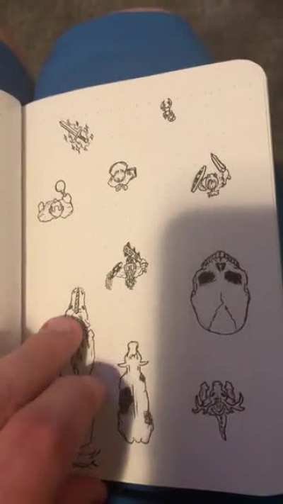 I drew all my campaigns minis🐉🎲[OC]