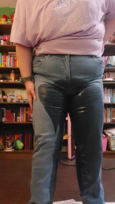My new jeans getting wet